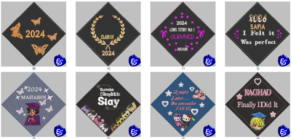 Graduation Cap Topper Embroidery free