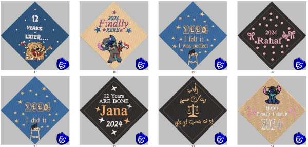 Graduation Cap Topper Embroidery free