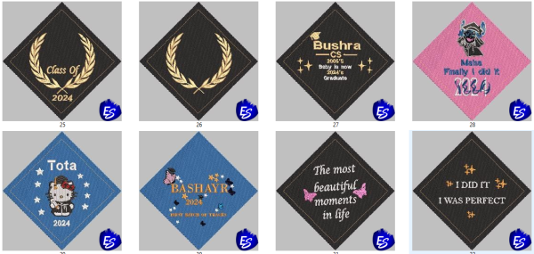 Graduation Cap Topper Embroidery free