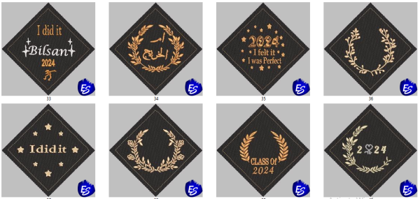 Graduation Cap Topper Embroidery free