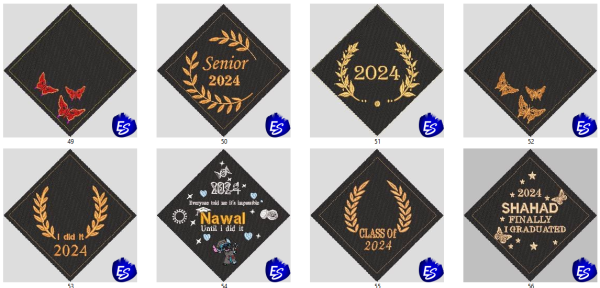 Graduation Cap Topper Embroidery free