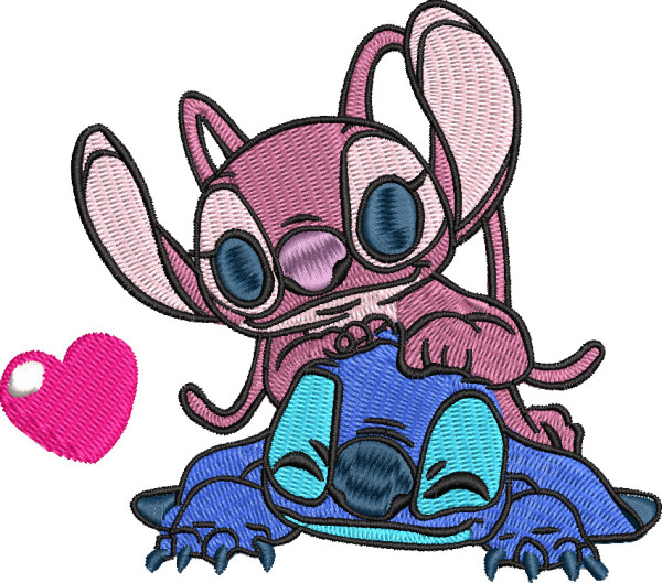 Stitch and Angel Embroidery