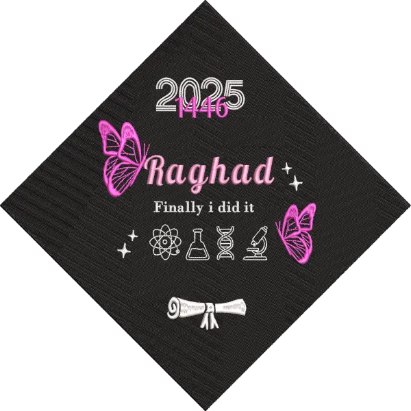Graduation 2025 Cap Embroidery