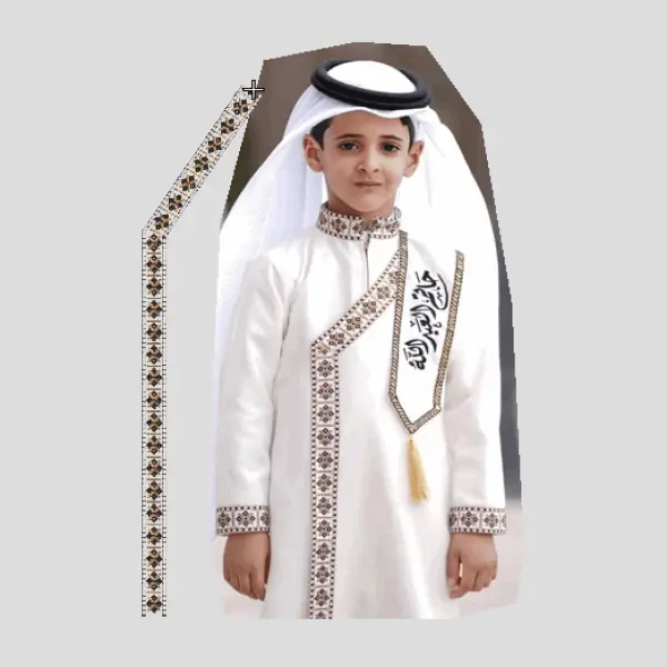Children embroidere