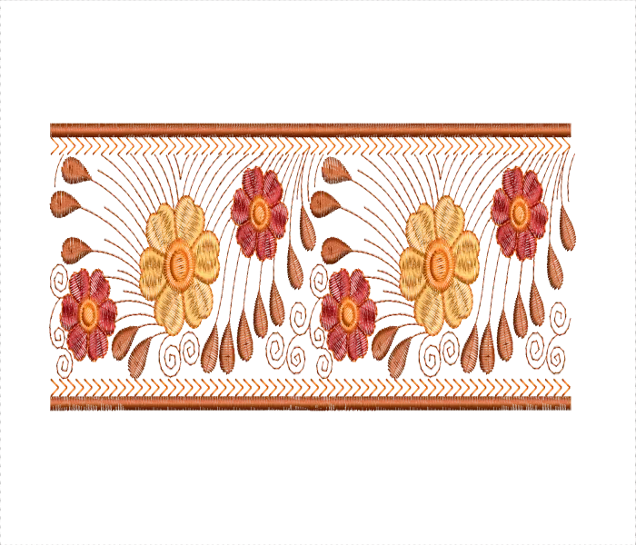 Butterfly New Lace & Saree Border Embroidery Design (Free EMB)