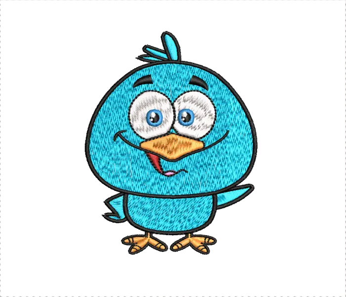 cute blue bird cartoon embroidery designs Download by  Wilcomstock.com