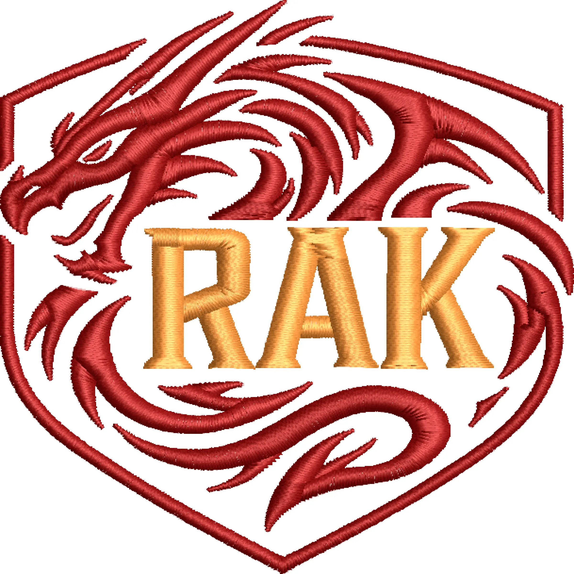 Dragon Logo Embroidery Free Design EMB, DST, PES, XXX/WilcomStock