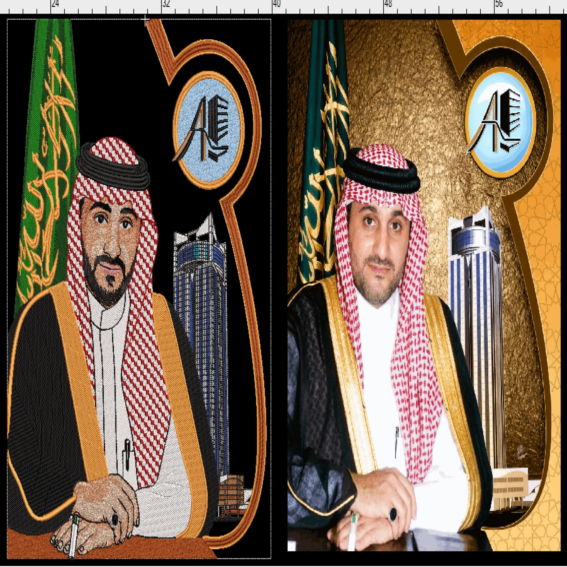 احمد العبيكان | Ahmed Al Obaikan Photo embroidery designs | Wilcomstock