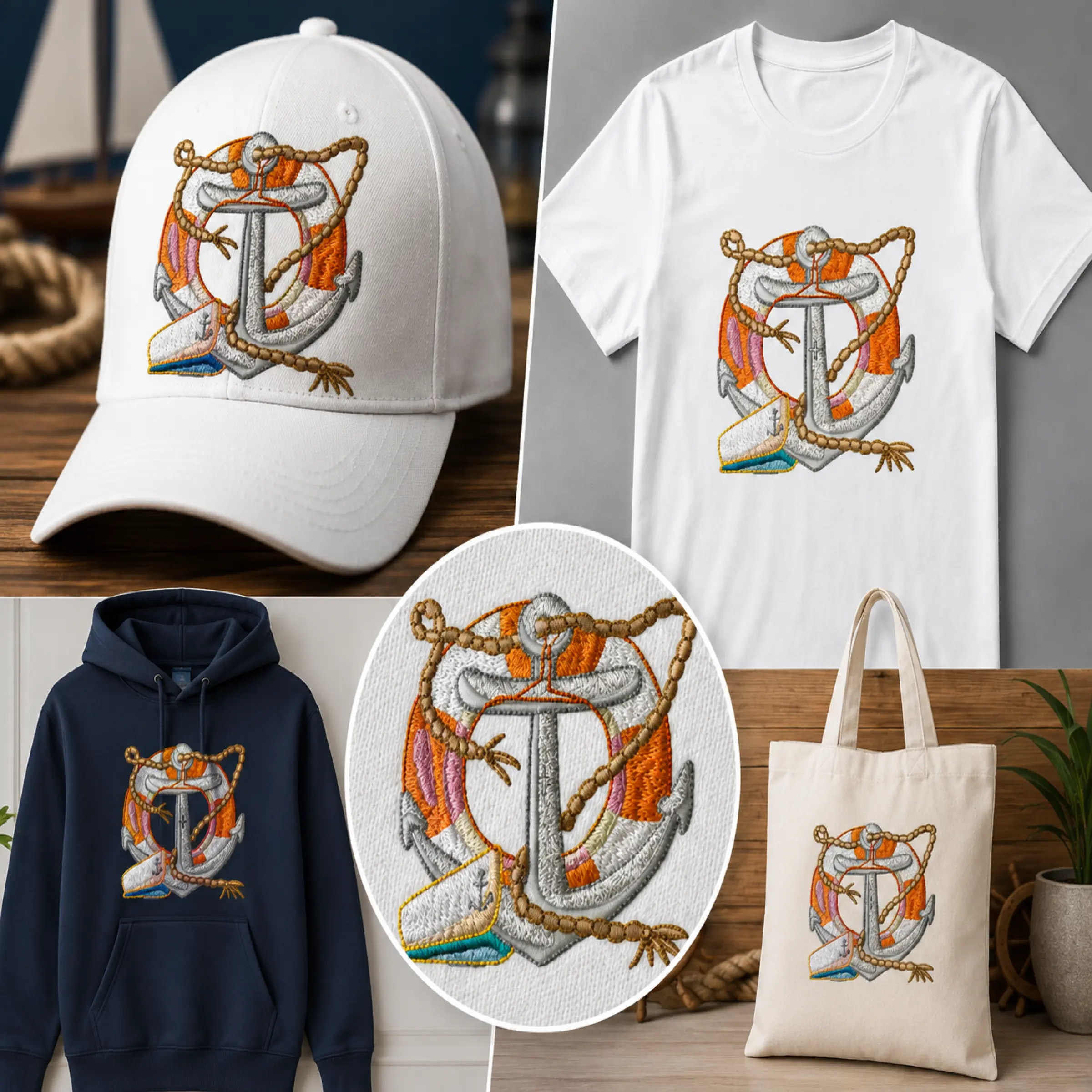 Nautical Anchor Embroidery Design free | Wilcomstock