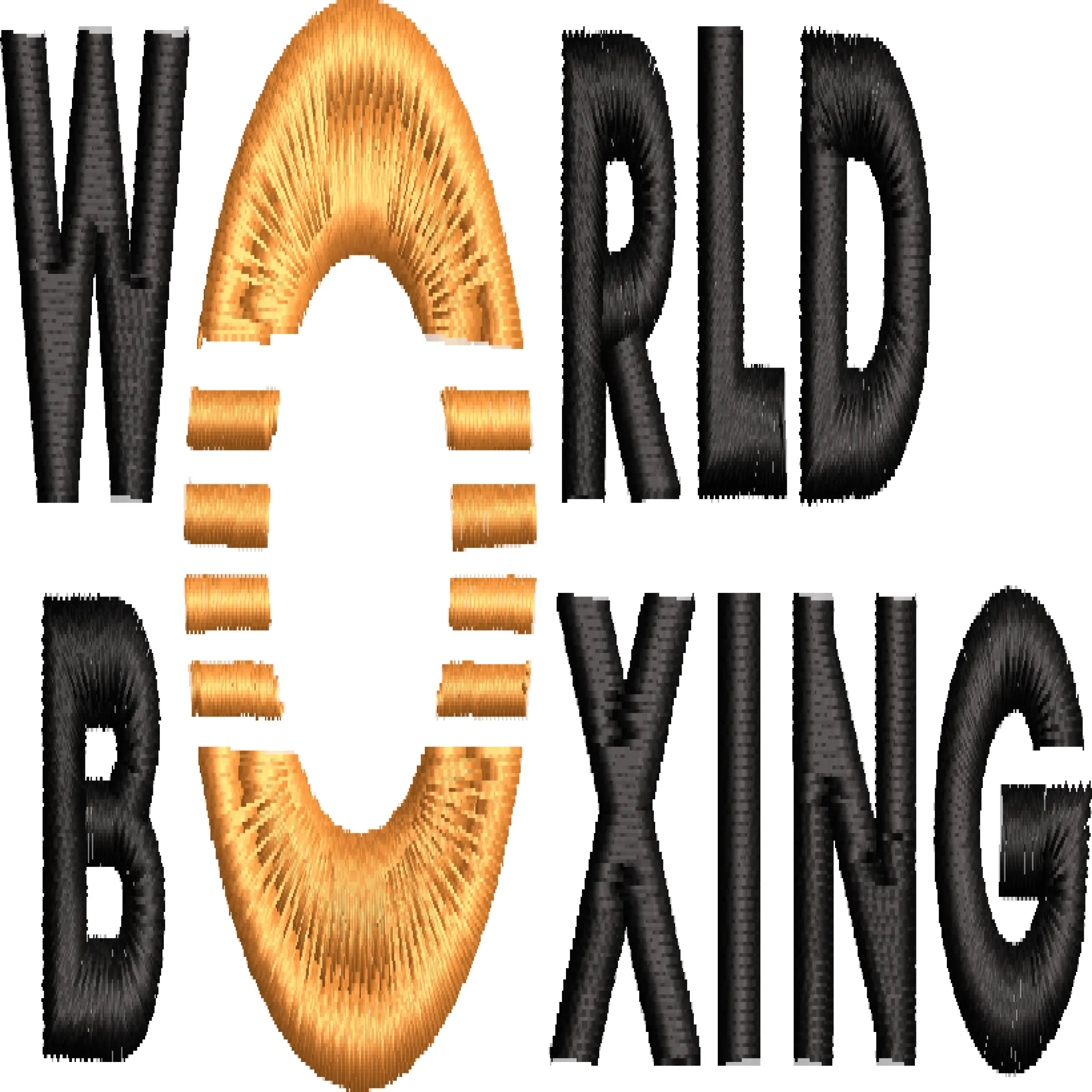 World Boxing Logo Embroidery Designs | Wilcomstock