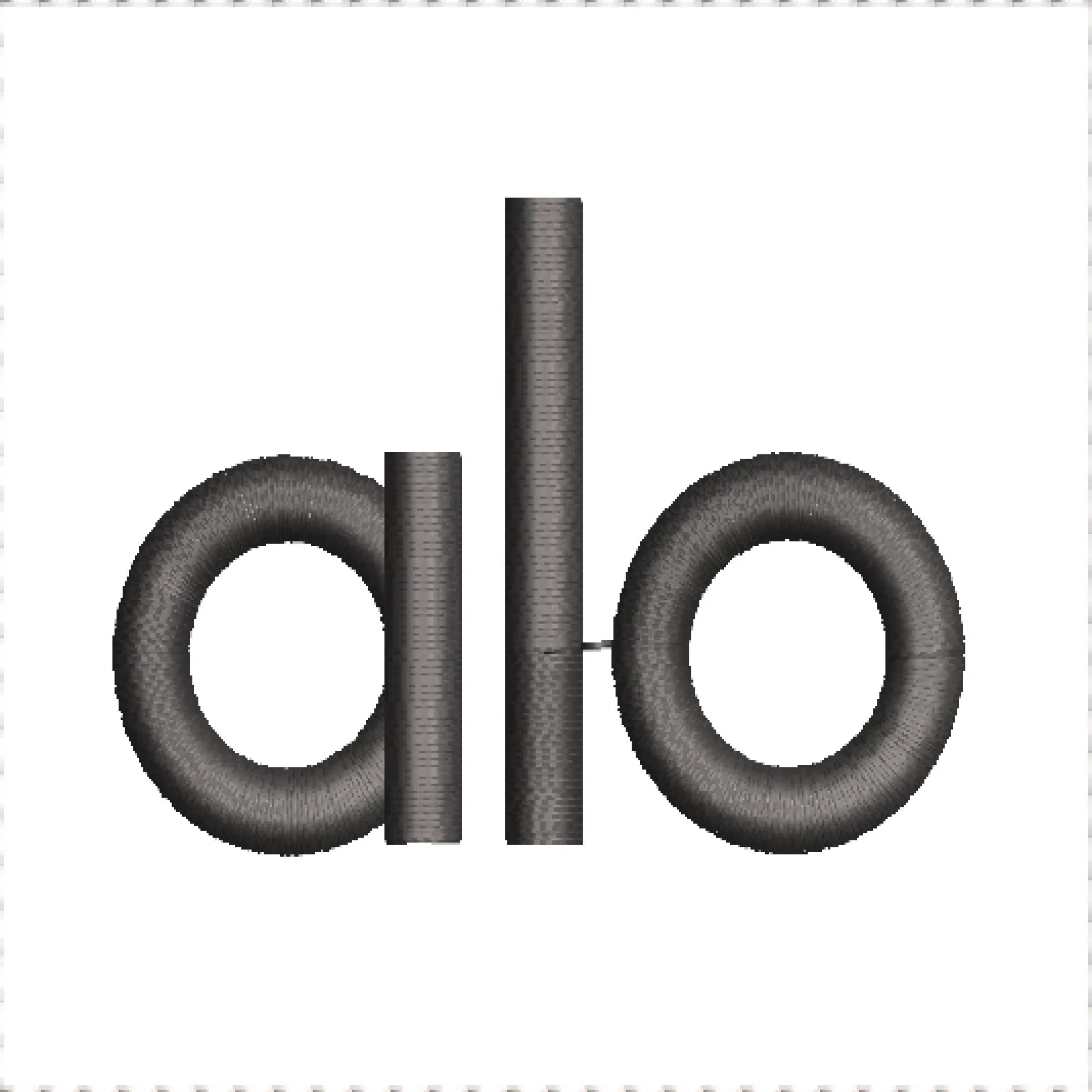 Alo Yoga logo embroidery designs | Wilcomstock